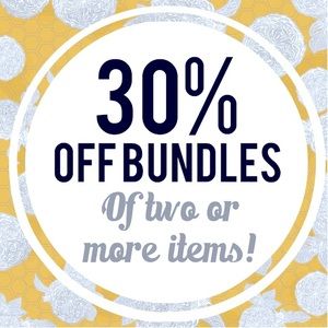 Bundle 2 or more items and get 30% off!